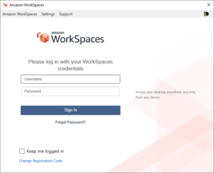 Amazon WorkSpaces Login